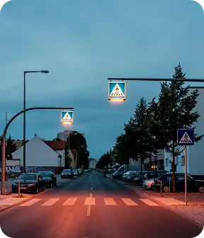 Ecological public lighting with telemanagement